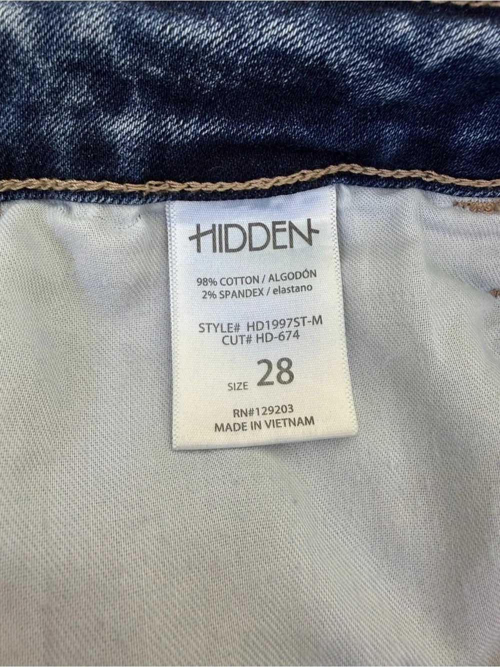Hidden Jeans High Rise Wide Leg Distressed Raw Hem Denim